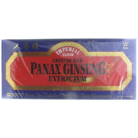 Imperial Elixir Rouge chinoise Panax Ginseng Extractum, 10 CT