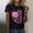 Black, variant on Graphic Tees for Women's T-Shirt for Cancer Awareness Short Sleeve Graphic Tee with Ribbon Design for Support and Empowerment Casual Top for Women Black S