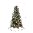 thumbnail image 3 of Vickerman 6.5' x 50" Frosted Douglas Fir Artificial Christmas Tree with Warm White LED Lights., 3 of 6