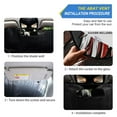 thumbnail image 2 of ALAZA American Eagle Flag Windshield Sun Shade Car Foldable Visor Block UV Rays Protector 57"x31.5", 2 of 8