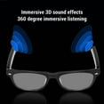 thumbnail image 3 of Lunettes Intelligentes Lunettes avec Micro et Haut-Parleur 5.4 Télécommande Photo Réduction du Bruit IP65 Étanches Sans Fil Lunettes de Musique pour Voyager Conduire, 3 of 7