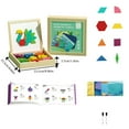 thumbnail image 3 of Wooden Tangram Puzzle Geometric Building Educational Toy for Kids Double-Sided Drawing Board Montessori Learning Games, 3 of 3
