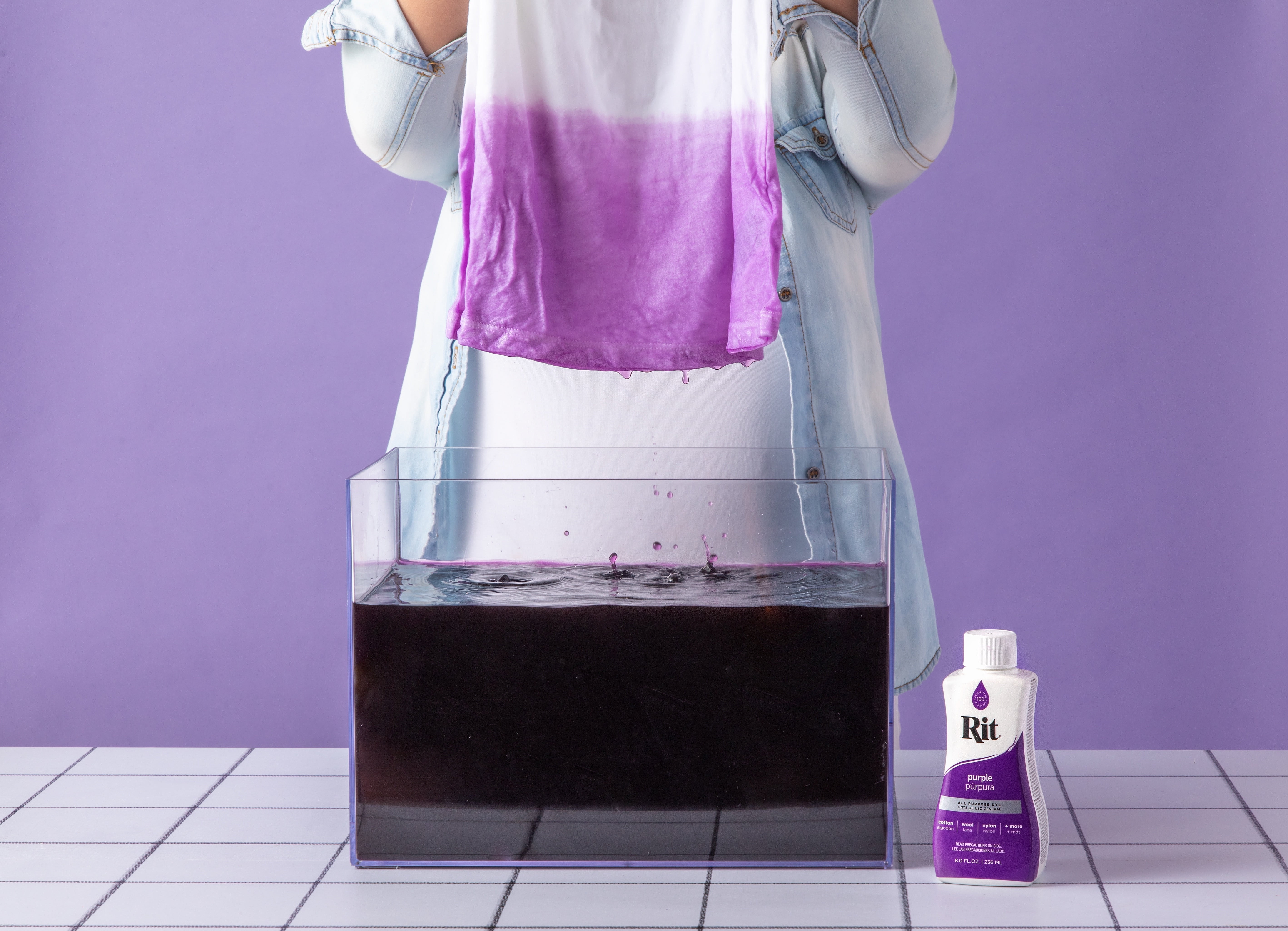 (3 pack) Rit All Purpose Liquid Dye, Purple, 8 fl oz