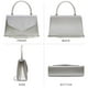 thumbnail image 3 of Bolso de noche Dasein para mujer, formal, fiesta, color plateado, 3 of 5