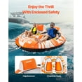 thumbnail image 2 of VEVOR Towable Tubes for Boating 2-Person Inflatable Boating Towables with 2 Cockpits, 2 of 9