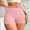 Pink, variant on Women’S Sports High Waist Underwear Contrast Trim Soft Comfort Daily Shorts Tummy Control Panties