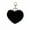 Black, variant on Elainilye Faux Fur Plush Heart Shaped Keychain Pendant, Soft Book Bag Charm Decoration, Cute Backpack Accessory for Journals