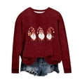 thumbnail image 4 of FcBaudy Chandails en Molleton pour Femmes, Chandails en Molleton Sans Capuche, Chandails en Molleton de Noël Décontractés à Col Rond Manches Longues Chandail à Capuchon Ample Chandail à Capuchon à Capuche Haut en polyester pour Femmes, 4 of 4