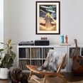 thumbnail image 4 of Art.com Night, Blimps over Central Trust, Akron, Ohio Art Print, Brown Frame Wall Art, 32" x 44", 4 of 5
