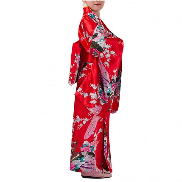jovati Mode Filles Kimono Tradition Am lior Impression Pyjamas Robe Formelle Porter Ensemble de Kimono