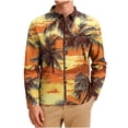 thumbnail image 2 of Neewe Hawaiian Shirt for Men Long Sleeves Tropical Printed Casual Button Down Summer Beach Floral Shirts, 2 of 7