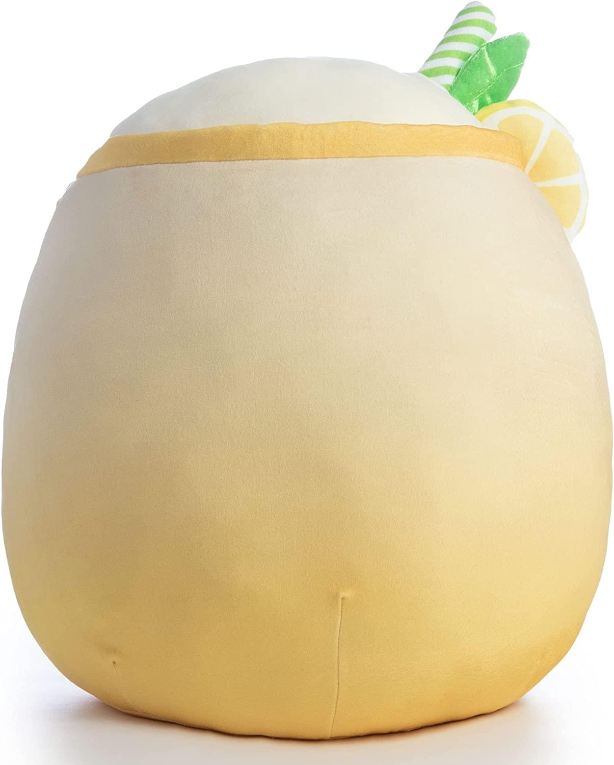 WoW 5 Medina Lemonade Yellow Frozen Drink Straw Foods Squishmallow Plush  Toy