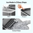 thumbnail image 2 of EUHOMY Countertop Ice Maker, Portable Bullet Ice Maker with 2 Ice Sizes & Self-Cleaning, 26.5 Lbs/24H, GrAy, 2 of 10