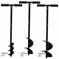 thumbnail image 2 of Mistaha 150mm Manual Earth Auger Drill Bit with Wing Nut Connection - Cast Steel Roundtip for Planting Trees and Digging Weeds - Antislip Handle for Effortless Use, 2 of 5