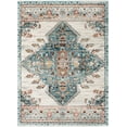 thumbnail image 7 of Well Woven Estin Blue Ivory Vintage Oriental Medallion Boho Runner Rug (2'7" x 9'10"), 7 of 7