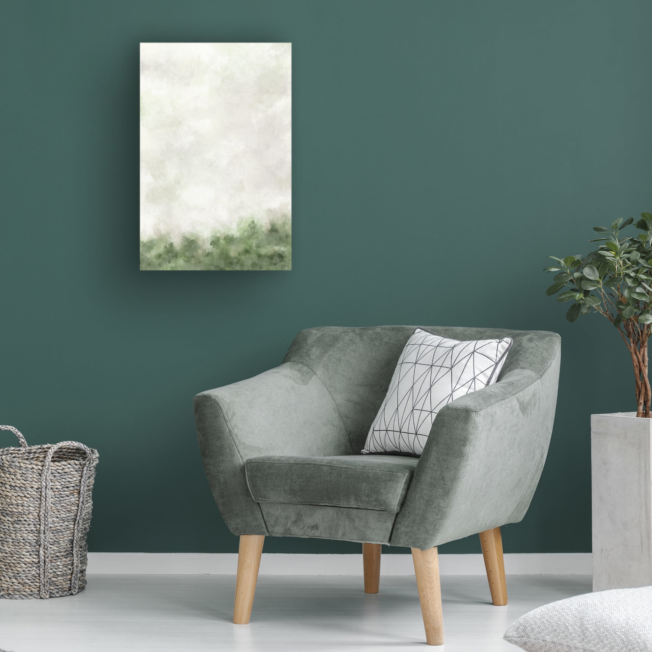 Canvas Wall Art - Line and Brush 'Wild Marsh Sky' Wall Art for Living Room, Bedroom, or Office Décor by Trademark Fine Art - 12 x 19 Inches