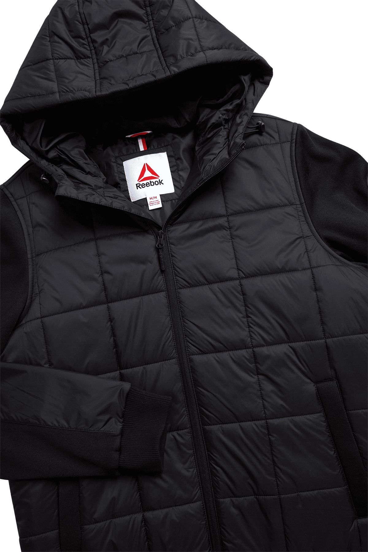 Reebok Men's and Big Men's Quilted Mixed Media Jacket, Sizes S-3XL