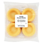 Freshness Guaranteed Vanilla Dessert Shells, 3.25 oz, 4 Count (Shelf Stable)