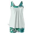 thumbnail image 4 of UTSJKR Tankini Swimsuits for Women High Waisted Tummy Control Two Piece Bathing Suits Swim Tank Top Boy Shorts Swim Suits Multicolor XXL, 4 of 6