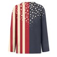 thumbnail image 6 of KDDYLITQ Womens 250th Anniversary Tshirt 4th Of July 250 Years Birthday Long Sleeve Tops Summer Printed Causal T-Shirts Usa Star Stripes Loose Crew Neck Tees Dark Blue 2XL, 6 of 6