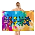 thumbnail image 1 of Osos Bailarines Toalla de playa de secado rápido con diseño temático, regalo para mujeres y niñas, ideal para cumpleaños, fans, amantes de la música, uso en la playa o al aire libre, 78 × 150 cm, 1 of 6