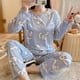 thumbnail image 1 of 2023 Sanrio Hello Kitty pantalones Anime Doraemon pijamas finos de felpa moda cómoda cuello redondo cálido conjunto de ropa de dormir Otoño/Invierno, 1 of 4