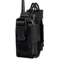 thumbnail image 1 of Outdoor Walkie Talkie Bag Radio Holster Wireless Tactical Radio Bag (black), 1 of 5