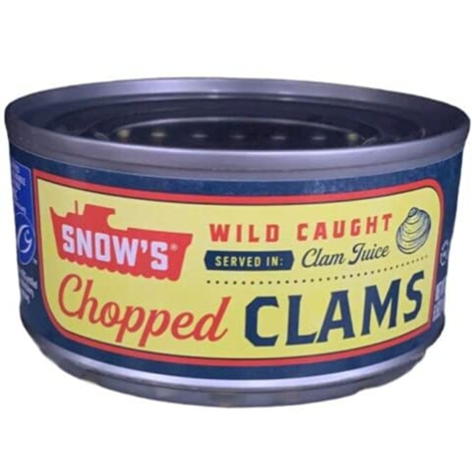 Snow's Chopped Clams in Clam Juice 6.5 Ounce (Pack of 10 Cans