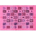 thumbnail image 1 of Ahgly Company Indoor Rectangle Oriental Pink Modern Area Rugs, 8' x 10', 1 of 4