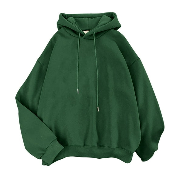 MSJUHEG Hoodies For Women Hoodie Cute Sweatshirt Kawaii Long Sleeve Hoodie Cotton Pullover Tops For Teen Girls Aesthetic Clothes Womens Hoodies Army Green Xl
