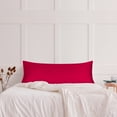 thumbnail image 3 of PiccoCasa 1Pc Pillowcase Zipper Long Staple Cotton, Standard Red, 3 of 7