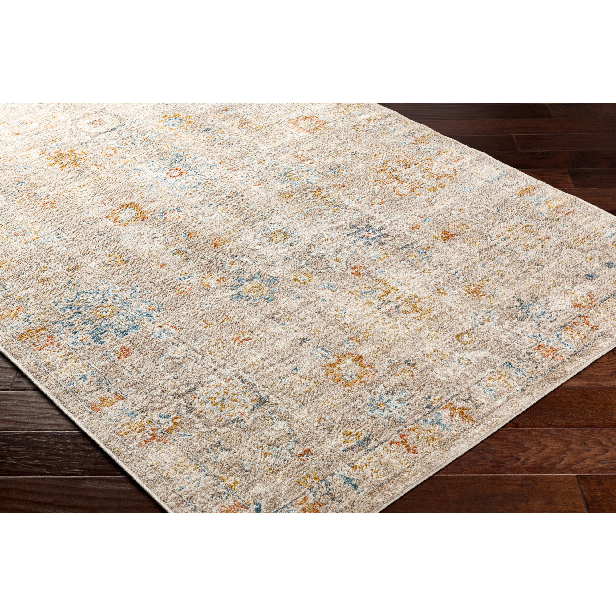 Artistic Weavers Pertek Area Rug, Taupe/Rust, 5'3" x 7'
