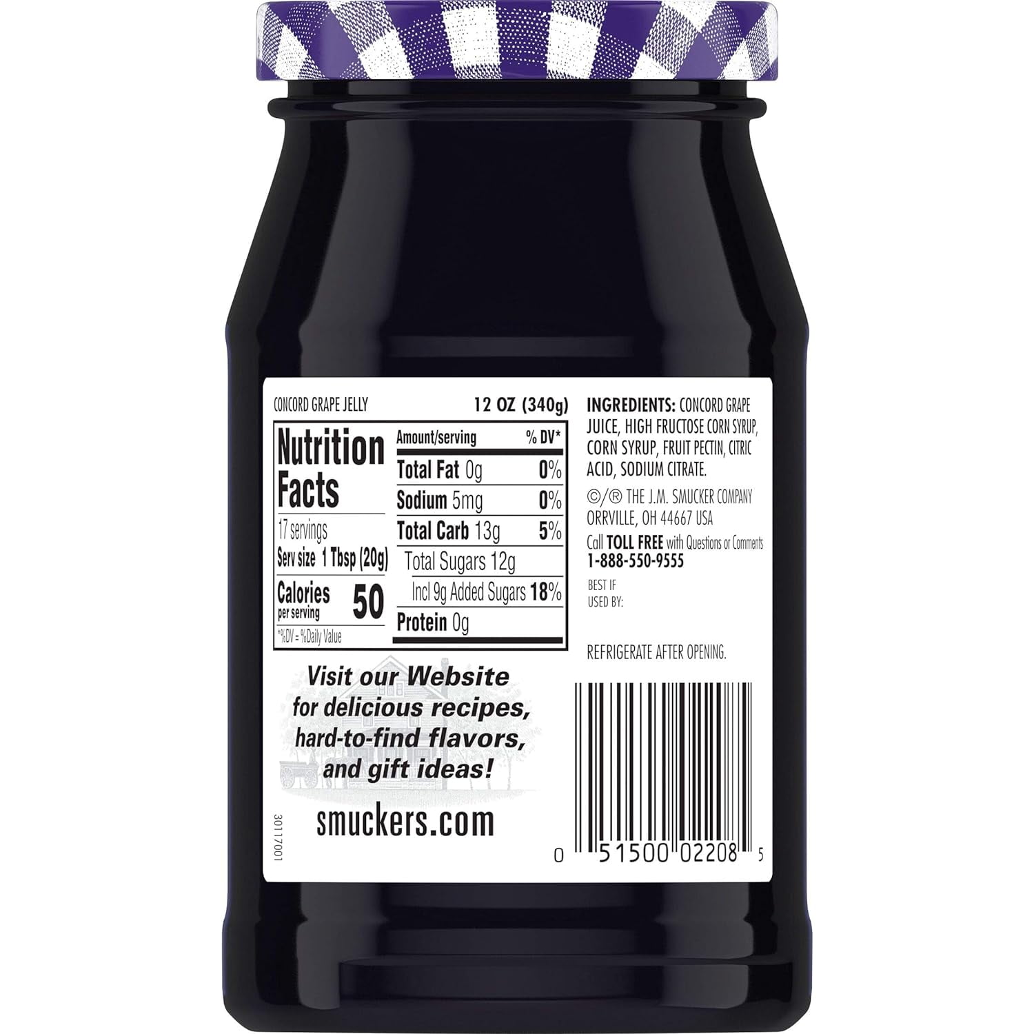 Concord Grape Jelly, 12 Ounces (Pack Of 6)