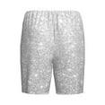 thumbnail image 5 of Naloa Silver Glitter Men's Short Pajama Pants, Lounge Comfort Shorts with Elasticized Waistband and Side Pockets - Small, 5 of 9