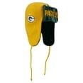 thumbnail image 3 of Men's New Era Gold Green Bay Packers Helmet Head Trapper Knit Hat, 3 of 4