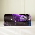 thumbnail image 3 of Erosebridal Boho Butterfly Throw Blanket for Couch, Purple Plush Blanket, Constellation Decor, 3 of 7
