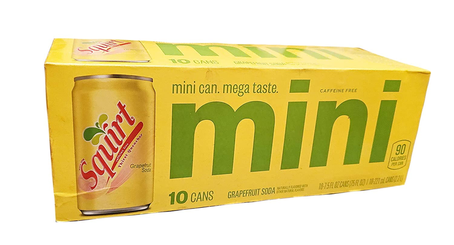 Squirt Original Grapefruit Soda MINICANS Soft Drink 10 Pk (7.5 oz