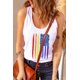 thumbnail image 2 of ABPHQTO Camiseta sin mangas de regalo con bandera del arcoíris vintage blanca para mujer, 2 of 5
