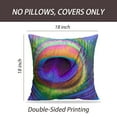 thumbnail image 2 of LALILO Throw Pillow Covers Peacock Feather Multicolored Exotic Cushion Cover 18" x 18", 4239 Pack, 2 of 6