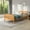 OAK, variant on Koby Home Twin Solid Wood Platform Bed Frame with Headboard & Footboard for Teens & Adults, Alder Wood, Oak