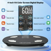 NEXPURE Smart Body Fat Scale, 24-in-1 Digital BMI Bathroom Scale, with Body Fat & Muscle Mass, Bluetooth, 400lb