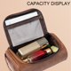 thumbnail image 4 of Bolsa de aseo para hombre, bolsa de afeitar colgante de cuero PU Vintage, organizador de ducha de baño portátil para accesorios de viaje, 4 of 6