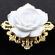 thumbnail image 5 of 10 servilleteros rosas de resina blanca pura, servilleteros de restaurante occidental, servilleteros de plata para boda de Hotel, 5 of 5
