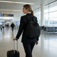 thumbnail image 4 of Large Capacity Backpack Nylon Commuting Backpack with Two Shoulder Straps and Multiple Compartments 11.02 in x 9.06 in x 4.33 in, 4 of 6