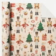 thumbnail image 6 of Kraft Christmas Wrapping Paper - Mini Roll - 17 Inch x 33 Feet - White Wild Animals Winterfall Watercolor Design for Christmas, Holiday, Party Celebration, 6 of 10