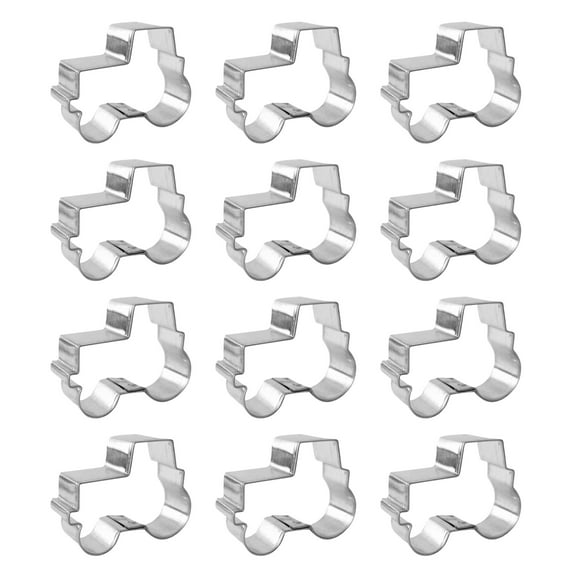 Mini Tractor Dozen Cookie Cutters 1.75 inches/each T1001-W12 - The Cookie Cutter Shop - Tin Plate Steel
