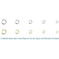 thumbnail image 3 of Jump Rings for Jewelry Making, Accessories and Necklace Repair with Jump Ring Pliers and Open Jump Ring (1200 Pieces, Silver and Gold), 3 of 5