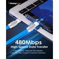 thumbnail image 3 of Chubbycable Chubby 2.0 - Cable USB A a tipo C (2 m, 120 W), 3 of 7