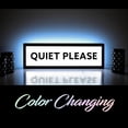 thumbnail image 4 of QUIET PLEASE RGB LED Neon Lightbox with Remote & APP Control Studio Warning Sign Illuminated Lights Music Sync Timer Setting Signs for Cinema Libraries Cafes Home Company Wall Desk Decor USB Powered, 4 of 9