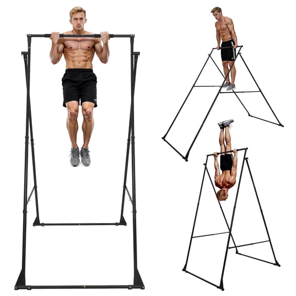 VEVOR Yoga Stand Frame, Max 440.9 lbs Load Swing Stand, Triangular Structure Yoga Aerial Rig, Aerial Silk Stands with EVA Foam, 4-Level Horizontal & 6-Level Vertical Adjustment, Multi-Functional